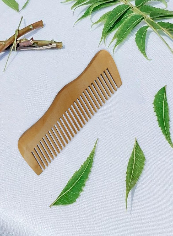 Bold Byte مجموعة أمشاط خشبية من خشب النيم من بولد بايت | مجموعة أمشاط لتصفيف الشعر للنساء والرجال | مجموعة أمشاط كانجي الفاخرة من خشب النيم للنساء | مجموعة أمشاط لنمو شعر النساء (مجموعة من 4 قطع) - Image 4