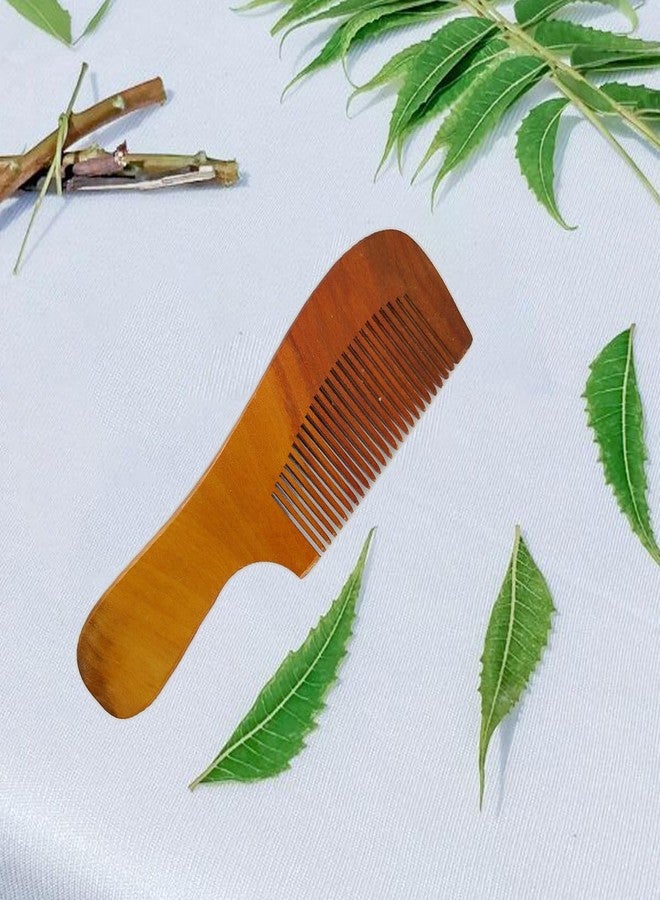 Bold Byte مجموعة أمشاط خشبية من خشب النيم من بولد بايت | مجموعة أمشاط لتصفيف الشعر للنساء والرجال | مجموعة أمشاط كانجي الفاخرة من خشب النيم للنساء | مجموعة أمشاط لنمو شعر النساء (مجموعة من 4 قطع) - Image 3
