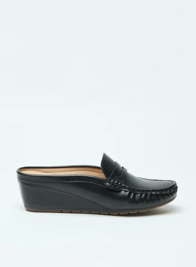 Flora Bella By Shoexpress Slip-On Loafers with Wedge Heels