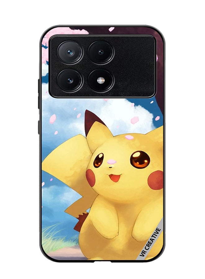 VR CREATIVE Protective Case Cover For Xiaomi Poco X6 Pro Spring Pikachu Design Multicolour - Image 1