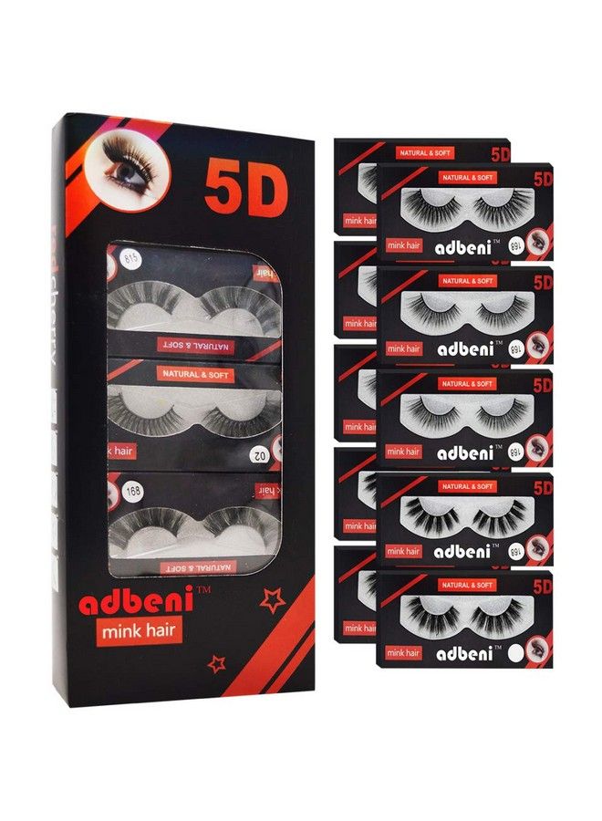 adbeni Makeup Beauty False 5D Eyelash (Rdchry102) Pack Of 10 - Image 2
