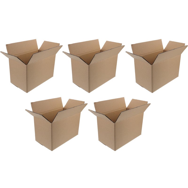5Pcs 5 Corrugated Cardboard Mailer Boxes 290x170x190mm For Small Business Shipping - Image 2