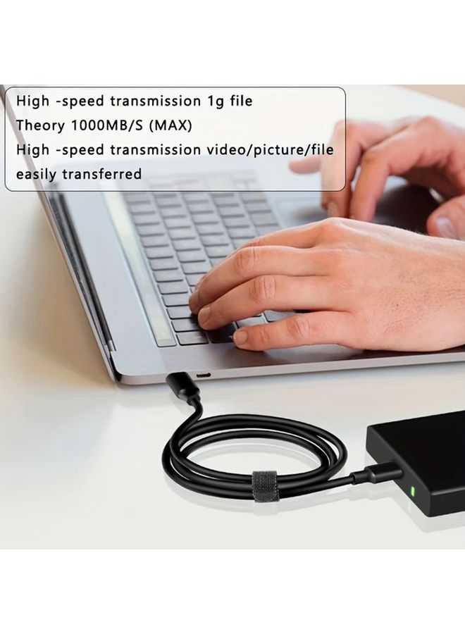 كابل USB A إلى USB C 3.2 Gen 2 بطول 5 أقدام، سرعة بيانات 10 جيجابت في الثانية، شحن سريع بقدرة 60 واط، مناسب لمحركات أقراص SSD - Image 4