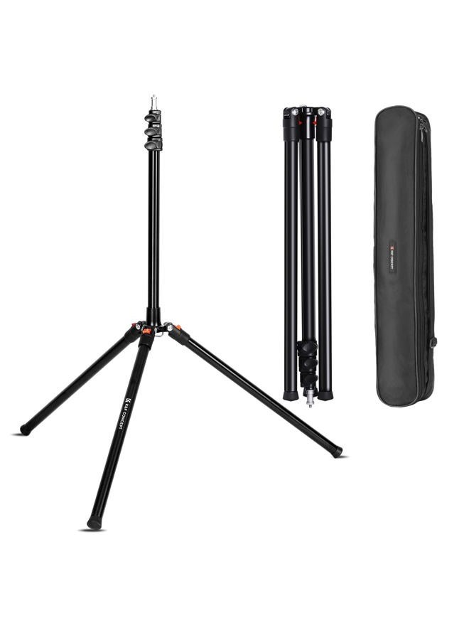 K&F Concept 86.6 inch/2.2m Light Stand with Storage Bag, Aluminium Photography Tripod for Reflectors, Softboxes, Flash, Strobe Lights, Umbrellas, Compact Lightweight Light Tripod - Image 1
