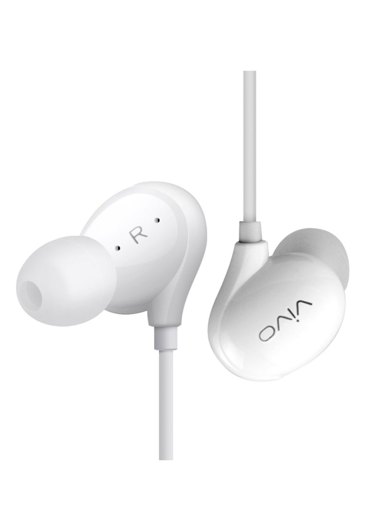 vivo XE710 Wired Earphones with Master-Level Hi-Fi Sound | In-Line Remote Control | Crystal Pebble Design | Ergonomic Fit - Image 3