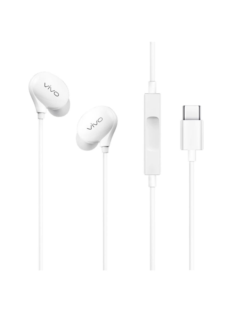 vivo XE710 Wired Earphones with Master-Level Hi-Fi Sound | In-Line Remote Control | Crystal Pebble Design | Ergonomic Fit - Image 1