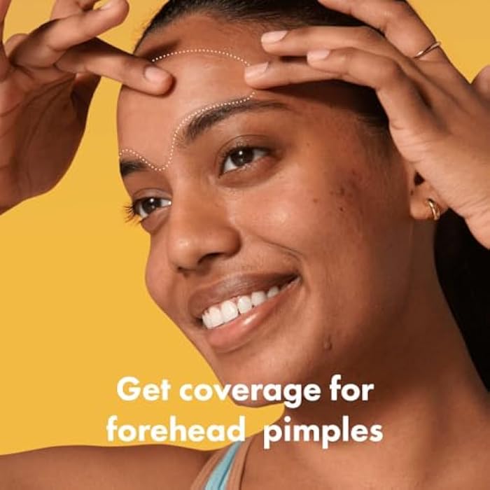 Mighty Patch Hero Cosmetics Mighty Patch™ Forehead Patch - Hydrocolloid Acne Pimple Patch, Contoured to Cover Larger Area of Zits and Blemishes - Drug-Free and Suitable for Sensitive Skin (5 Count) - Image 2