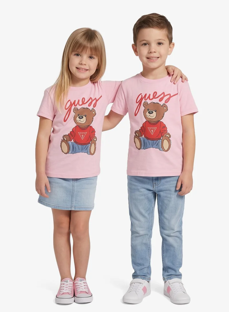 Guess Kids Graphic Crew neck T-Shirt