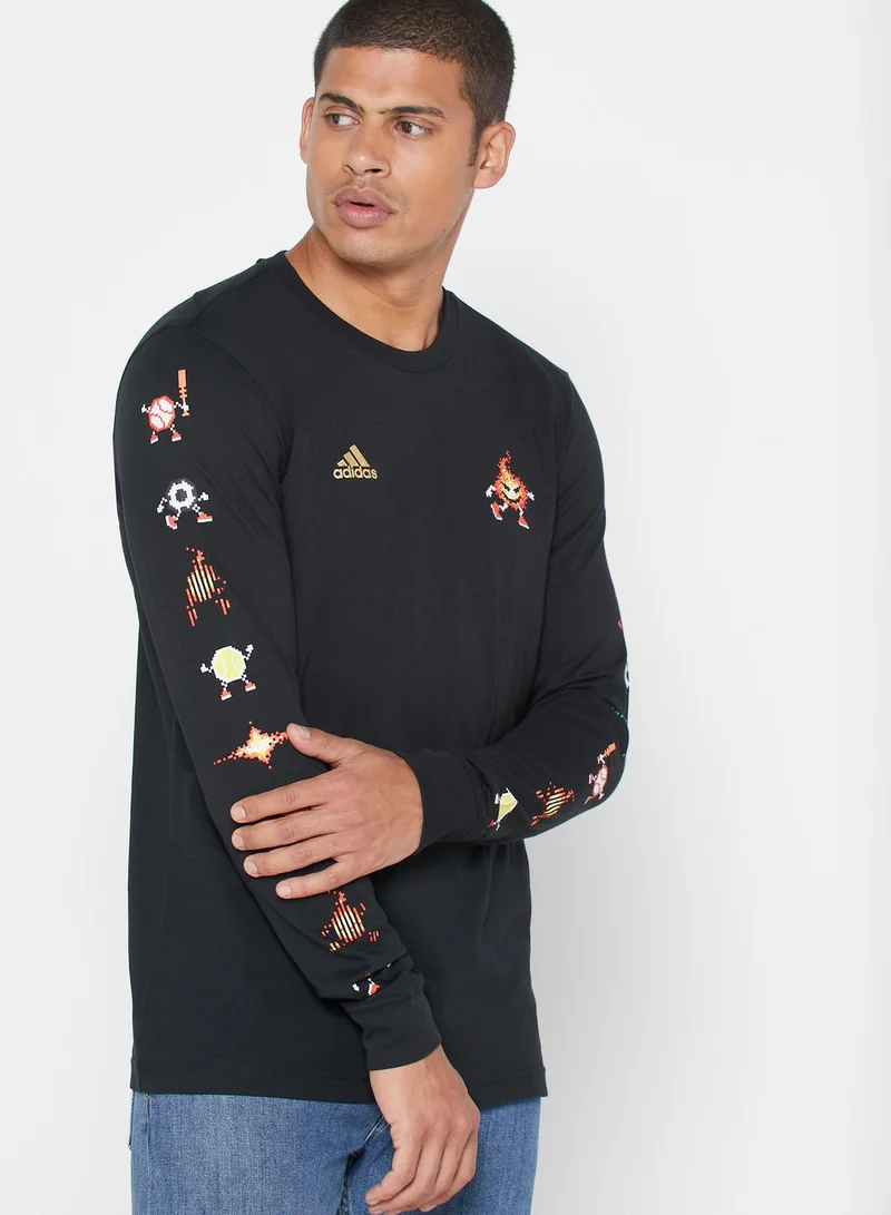 Adidas 8-Bit Char. Ls
