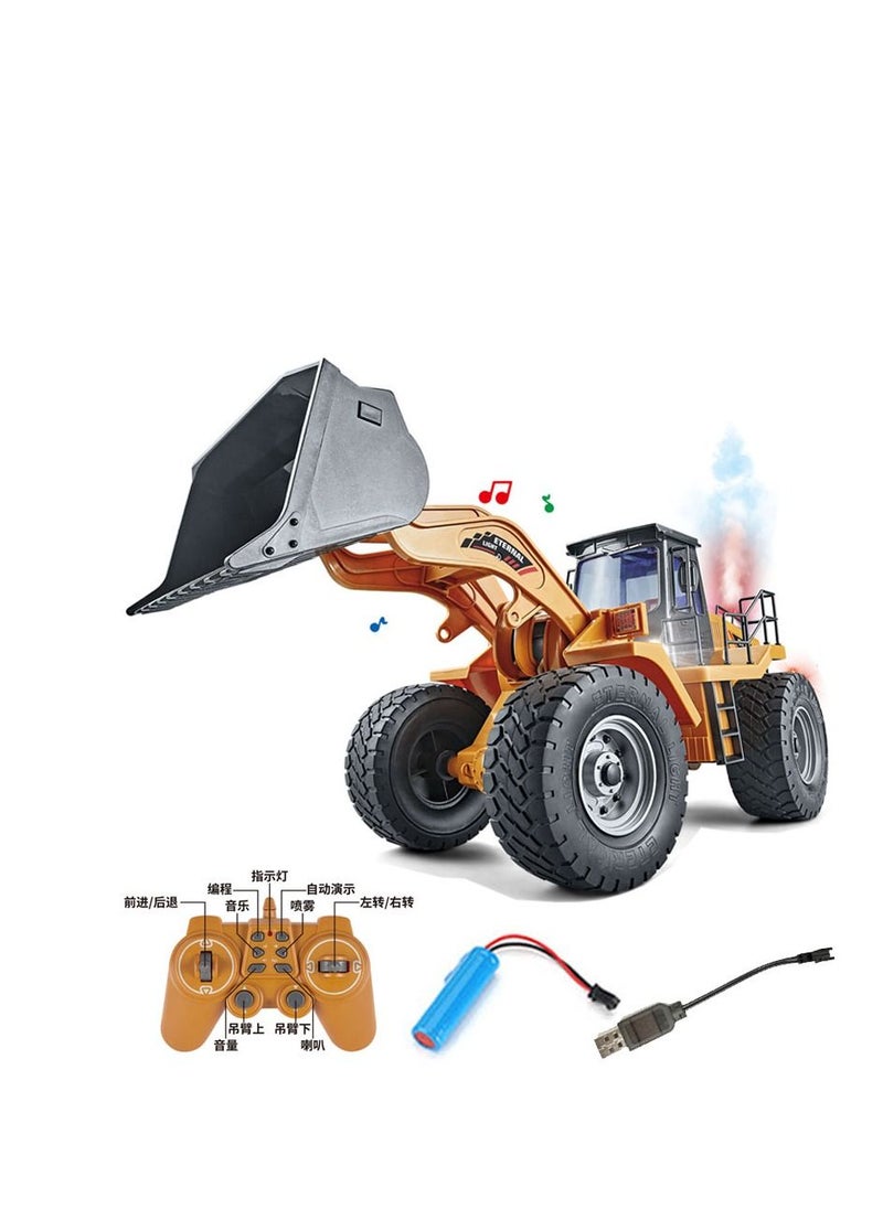 TRAMPOLINEPRO Remote Control Bulldozer l Simulation Crawler Remote Control Bulldozer Shovel Truck Toy Gift for Boys Girls Kids & Children  - Image 5