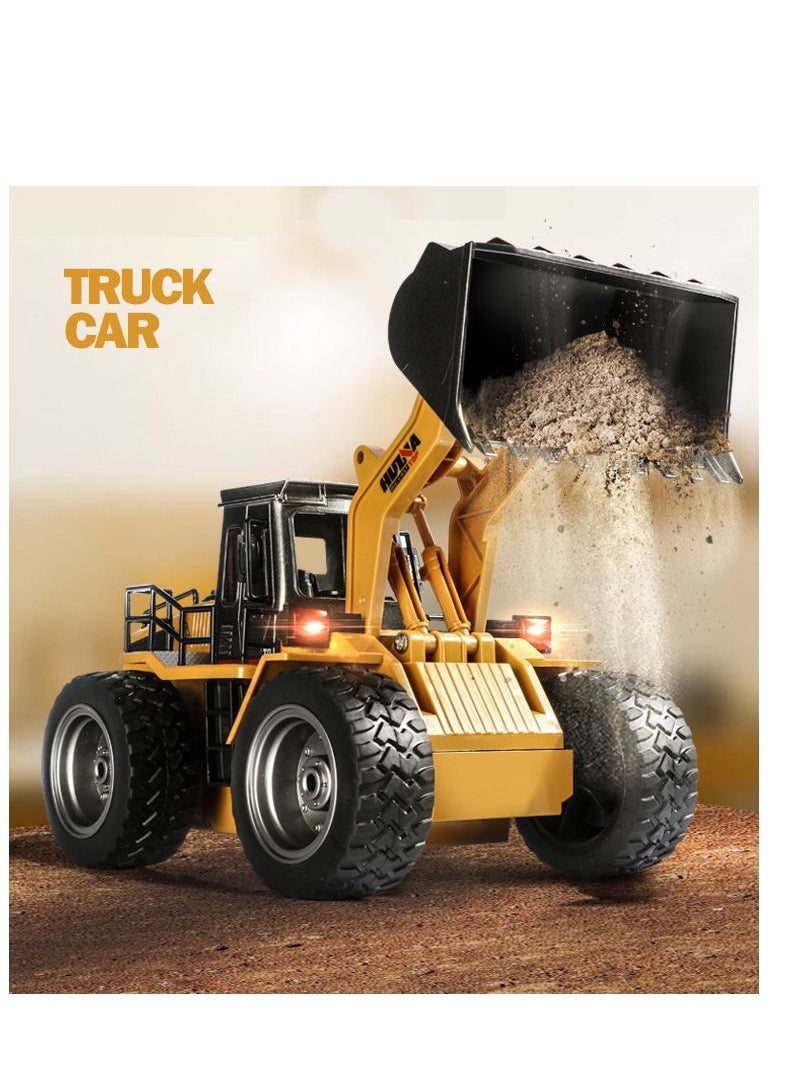 TRAMPOLINEPRO Remote Control Bulldozer l Simulation Crawler Remote Control Bulldozer Shovel Truck Toy Gift for Boys Girls Kids & Children  - Image 4