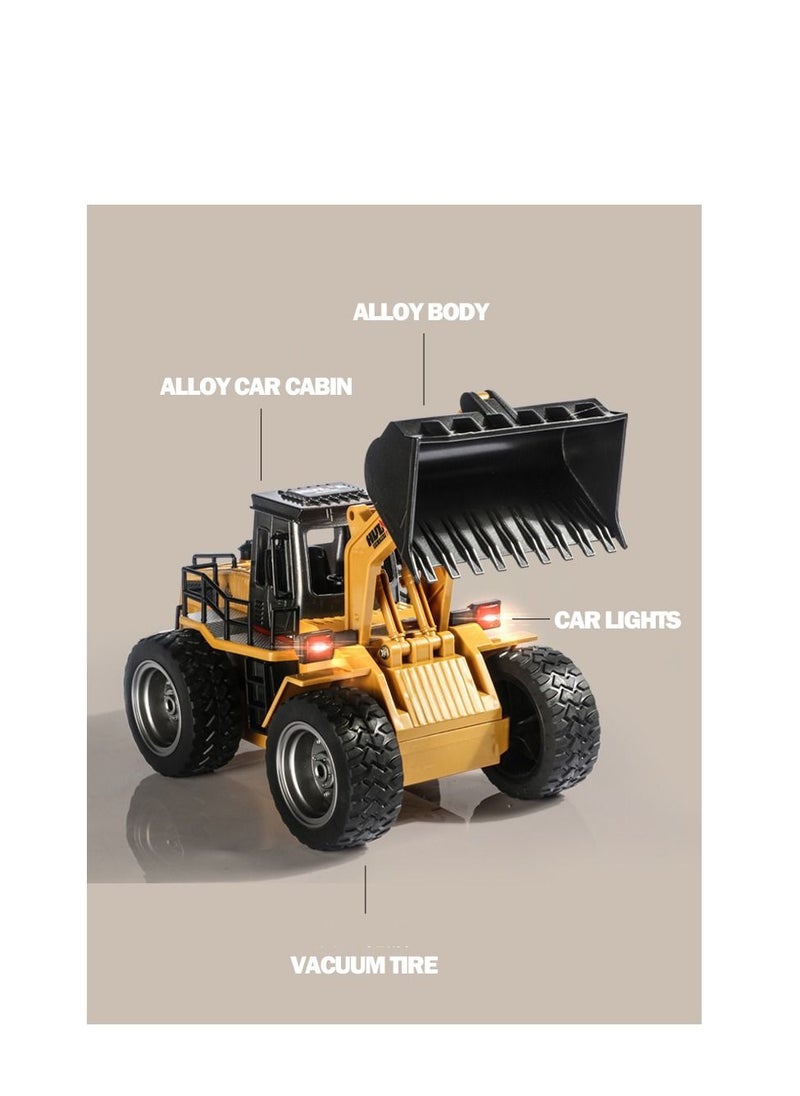 TRAMPOLINEPRO Remote Control Bulldozer l Simulation Crawler Remote Control Bulldozer Shovel Truck Toy Gift for Boys Girls Kids & Children  - Image 2