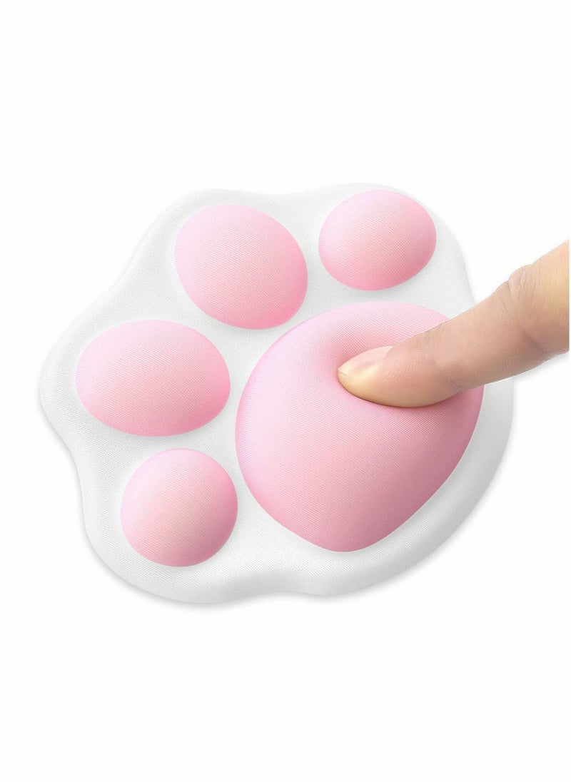 Beauenty Mouse Pad lovely Wrist Support Cat Paw Pattern, Comfortable Soft Wrist Rest Hand Pillow Relief Hand’s Pain with Non Slip Rubber Base  - Image 5
