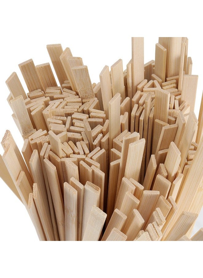 HAKZEON 600 Pcs 15.5 Inch Natural Bamboo Sticks Extralong 3/8 Inches Wide Flat Wooden Paint Sticks For Crafting Arts And School Projects Signmaking - Image 3