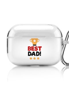 Classic Clear printed Case for Apple AirPods Pro 2nd Generation Thin Transparent Cover [Designed for Apple AirPods Pro 2nd Generation] - Best Dad Cup
