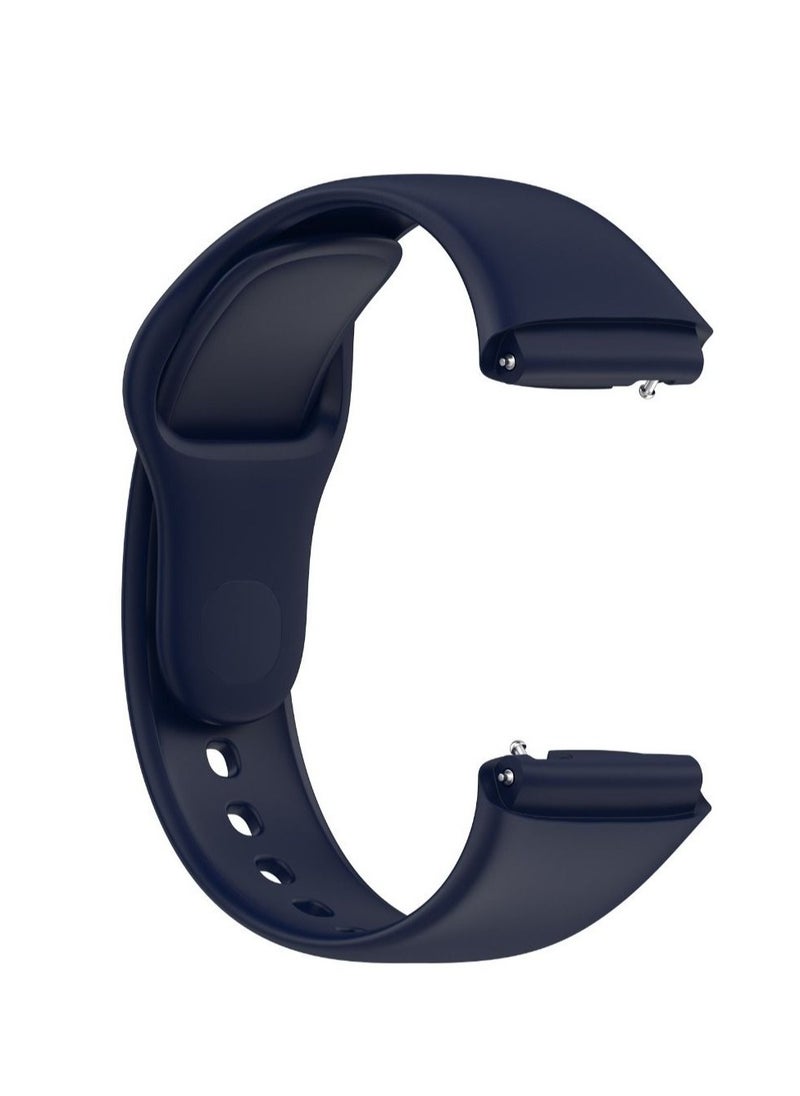 Generic - Redmi Watch 3 Active Strap High Quality Silicone Material Padded Press Strap Strong and Durable Blue - Image 1