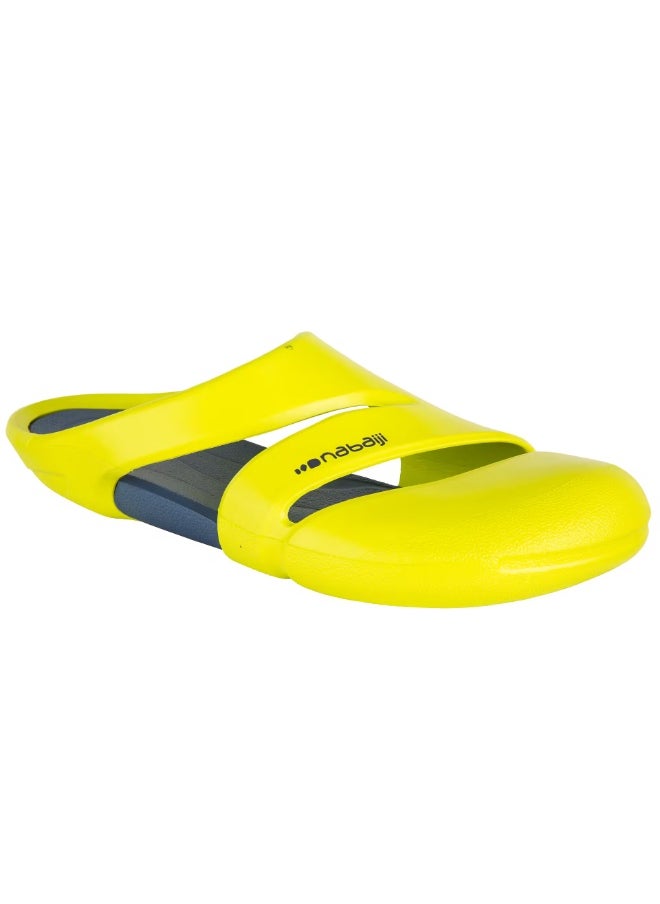 DECATHLON POOL CLOGS 100 YELLOW GREY  - Image 3