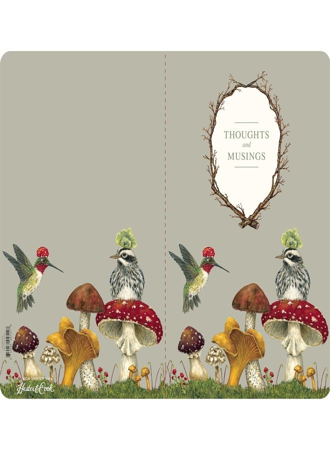 Hester & Cook Vicki Sawyer Lined Mushroom Notebook - Decorative Book for Work, Note Taking, Journal for Writing, Gratitude, Memo Pad 6 inches x 9.25 inches 40 pages - Image 2