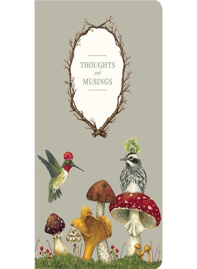 Hester & Cook Vicki Sawyer Lined Mushroom Notebook - Decorative Book for Work, Note Taking, Journal for Writing, Gratitude, Memo Pad 6 inches x 9.25 inches 40 pages - Image 1