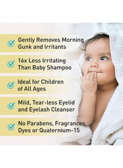 OCuSOFT OCuSOFT Baby Eyelid and Eyelash Cleanser, Pre-Moistened Towelette, White/Blue 20 Count  - Image 5