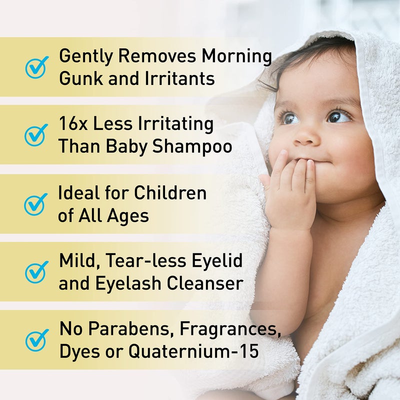 OCuSOFT Baby Eyelid and Eyelash Cleanser, Pre-Moistened Towelette, White/Blue 20 Count - Image 3