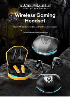TRANSFORMERS Transformers TF-T10 TWS Bluetooth Headset Wireless Headset Low Latency Smart Touch Bluetooth 5.4 Black  - Image 2
