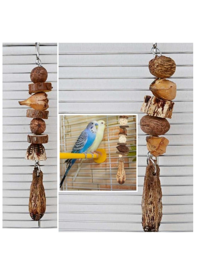 OASIS-TH 2 Packs Bird Shredding Toys Parrots Chewing Hanging Parrot Cage Shredder Accessories for Small Parakeets, Cockatiels, Budgies, Conures, Love Birds - Image 2