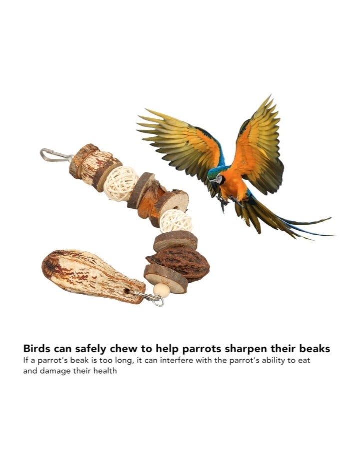 OASIS-TH 2 Packs Bird Shredding Toys Parrots Chewing Hanging Parrot Cage Shredder Accessories for Small Parakeets, Cockatiels, Budgies, Conures, Love Birds - Image 3