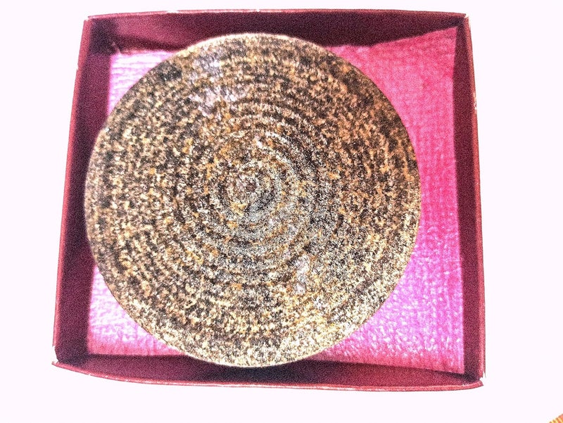 LGB Sandalwood Chandan Turmeric Haldi spices herbs hand grindingRubbingMortar StoneChalka Pat4 inches 10X10X2 CM  - Image 3