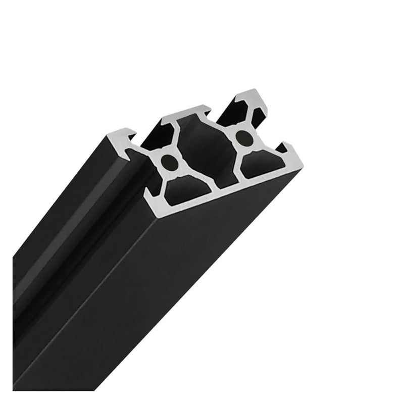 RAHBI 4pcs 2040 N1 V-Slot Aluminum Profile Extrusion Frame Black EU Standard 100mm-1200mm Anodized Linear for CNC DIY 3D Printer Parts Leisurely(Size:350mm) - Image 3