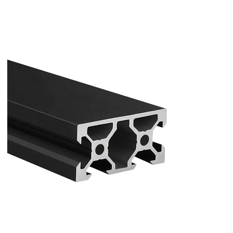 RAHBI 4pcs 2040 N1 V-Slot Aluminum Profile Extrusion Frame Black EU Standard 100mm-1200mm Anodized Linear for CNC DIY 3D Printer Parts Leisurely(Size:350mm) - Image 5