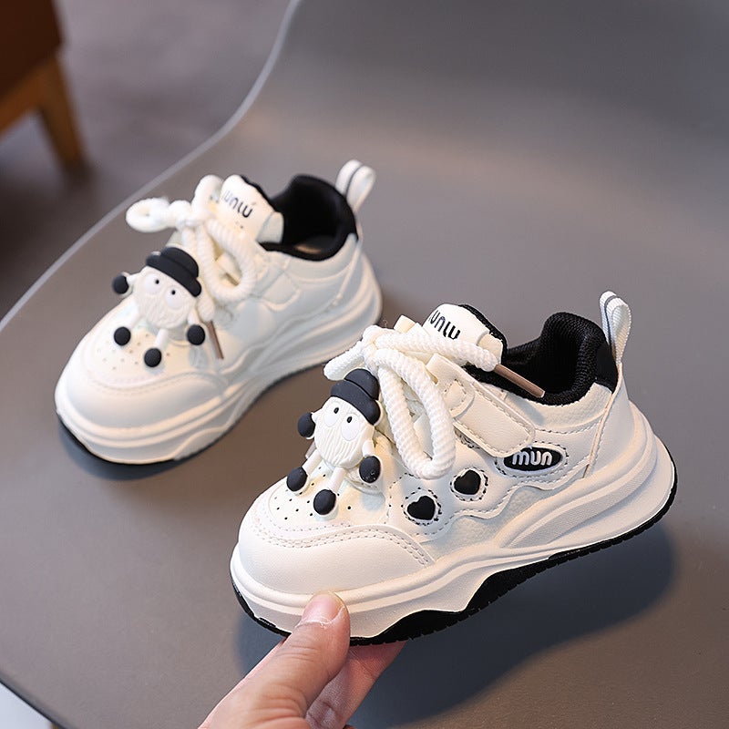 Children'S Shoes New Children'S Sneaker Boys And Girls Casual Board Shoes Baby Shoes Boys White Shoes - Image 5