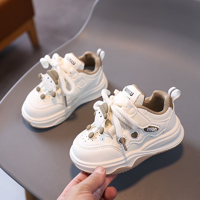 Children'S Shoes New Children'S Sneaker Boys And Girls Casual Board Shoes Baby Shoes Boys White Shoes - Image 4