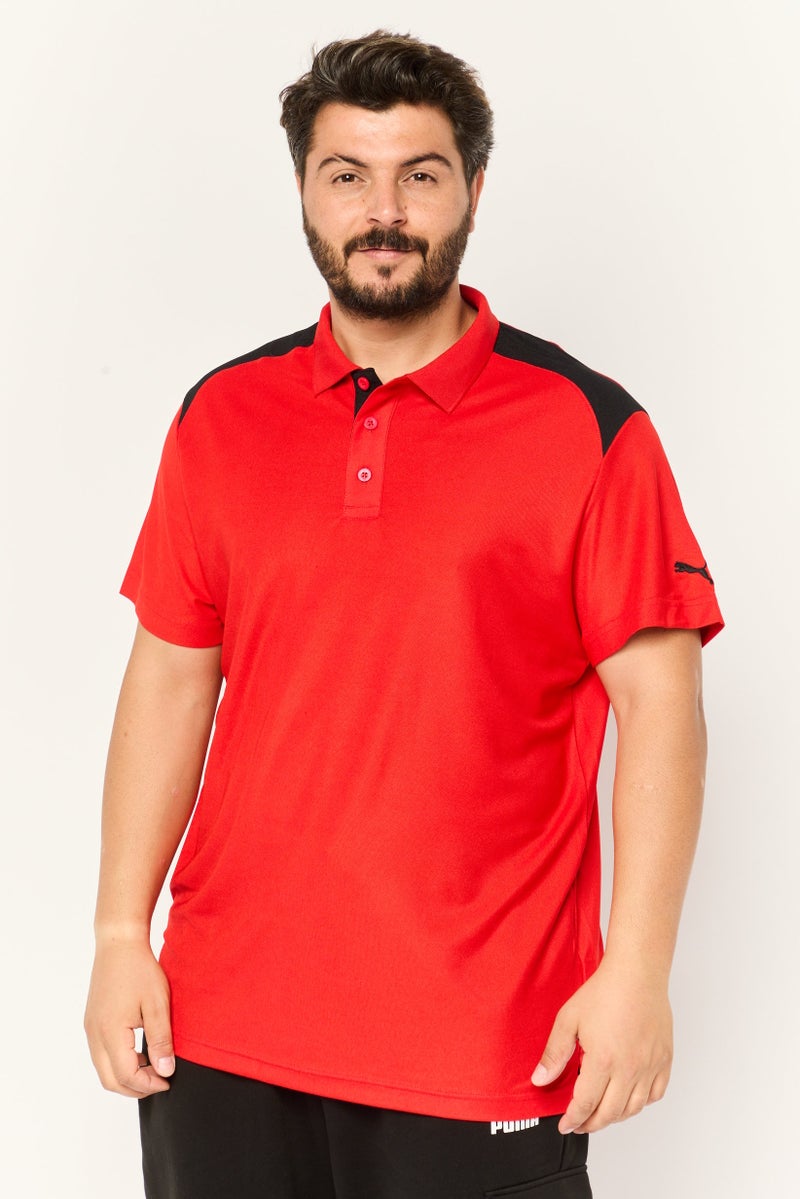 PUMA Men Sportswear Fit Short Sleeve Training Polo Shirt, Red - Image 1