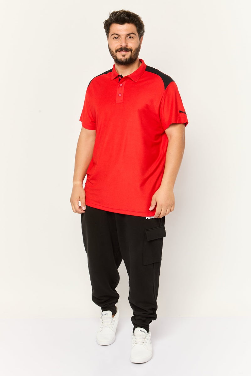 PUMA Men Sportswear Fit Short Sleeve Training Polo Shirt, Red - Image 4