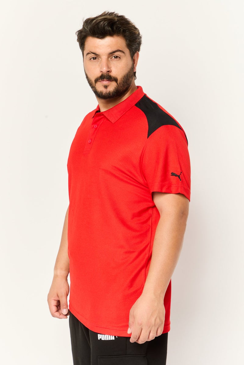 PUMA Men Sportswear Fit Short Sleeve Training Polo Shirt, Red - Image 2