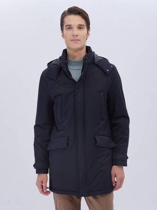 Navy Blue Woven Coat - pzsku/Z59D62AA74134893E016CZ/45/_/1728046519/913ae822-7828-4a1c-8de6-f0821bfbfbeb