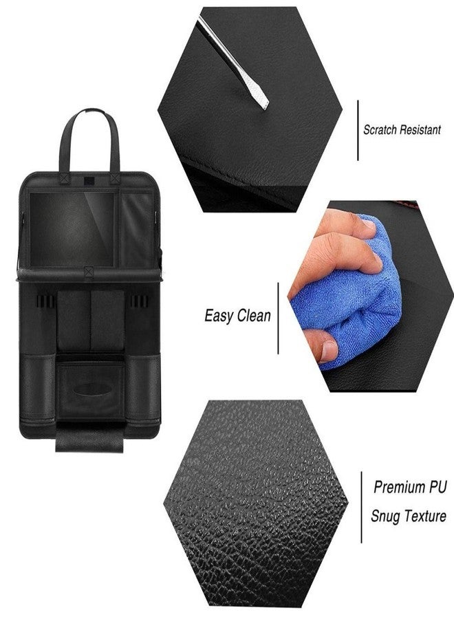 Oshotto Car Backseat Storage Organizer Phone Holder,Multi-Pocket for Bottles, Tissue Boxes,Kids Toy Storage and Great Travel Accessory Compatible with Maruti Suzuki Ciaz (Black) - Image 2