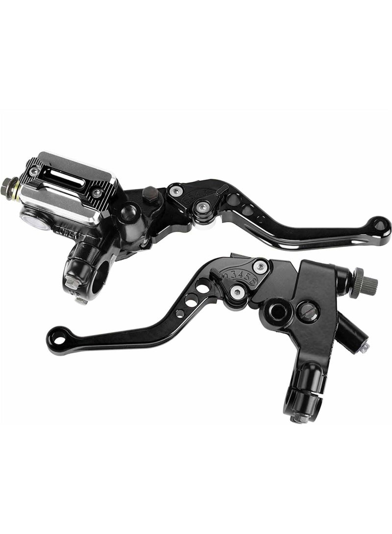 Motorcycle Tuning Parts Brake Pump CNC Front Brake Upper Pump 22MM Clutch Handbrake Assembly Hydraulic Disc Brake Pump (Color : Black) - Image 1