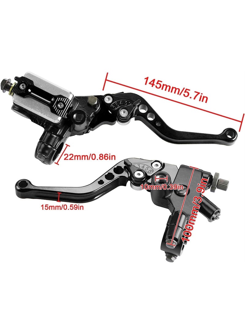 Motorcycle Tuning Parts Brake Pump CNC Front Brake Upper Pump 22MM Clutch Handbrake Assembly Hydraulic Disc Brake Pump (Color : Black) - Image 4