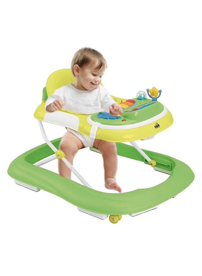 cam Giocando Baby Walker, Kids, Toddler, Push, Learning, Round, Activity Walker, Adjustable, Foldable - Green - Image 4