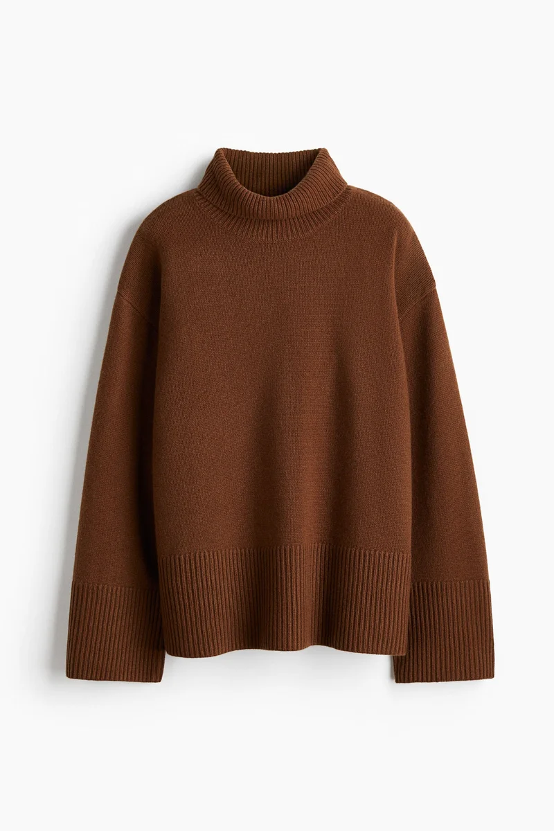 H&M Cashmere-blend polo-neck jumper