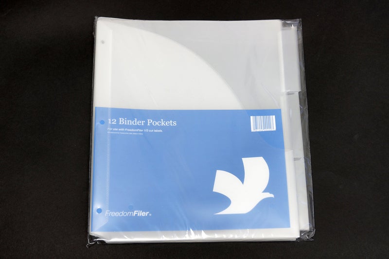 FreedomFiler Binder Pockets 1/3 Tab, 12-Pack - Image 2
