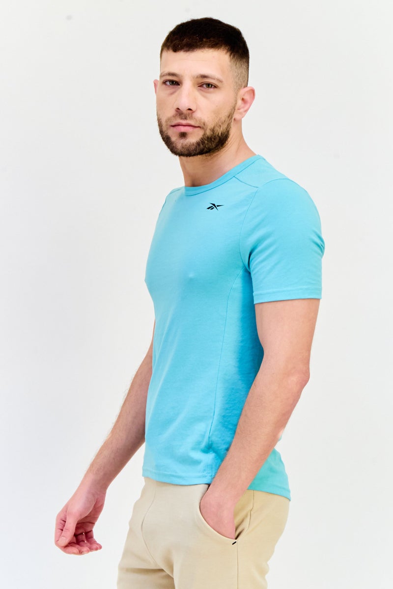 Reebok Men Sportswear Fit Short Sleeves Training T-shirt, Mint Green - Image 2