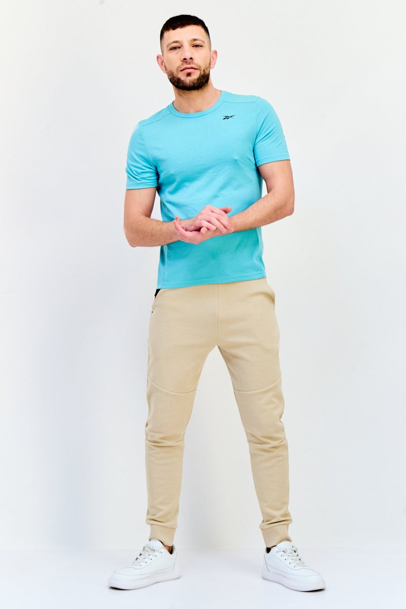 Reebok Men Sportswear Fit Short Sleeves Training T-shirt, Mint Green - Image 4