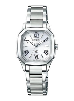 CITIZEN Citizen ES5050-57A Ladies Stainless Steel Eco-Drive Watch - White Dial Sapphire Mirror Classic Design  - Image 1