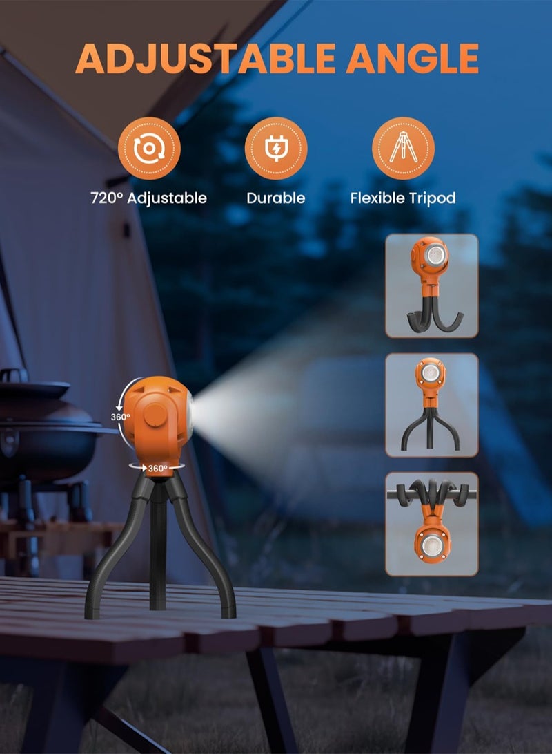 1000LM LED Camping Lantern, Portable Camping Lights, USB Rechargeable LED Lantern with 6 Light Modes, IPX4 Waterproof Tent Lights for Camping/Hiking/Fishing/Hurricane/Emergency - Image 3