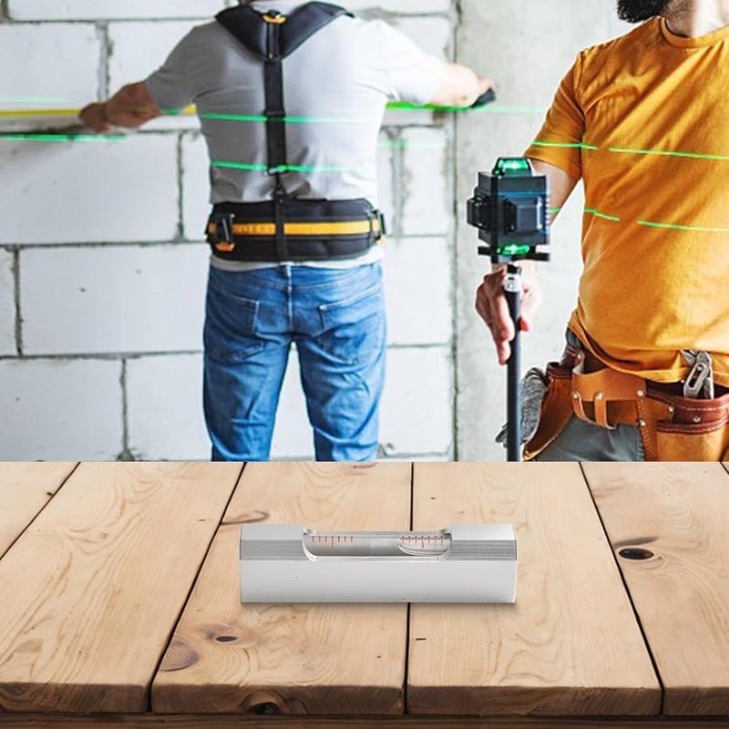 Silver Metal Bubble Level 85Mm 0 02mm Accuracy For Woodworking Electrical Tiling DIY - Image 5