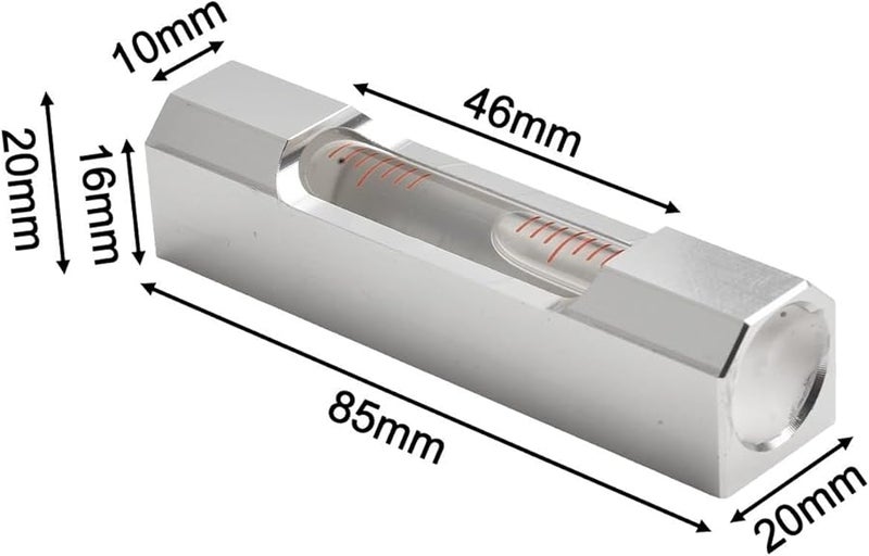 Silver Metal Bubble Level 85Mm 0 02mm Accuracy For Woodworking Electrical Tiling DIY - Image 3