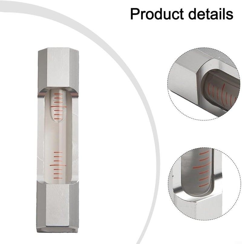 Silver Metal Bubble Level 85Mm 0 02mm Accuracy For Woodworking Electrical Tiling DIY - Image 4